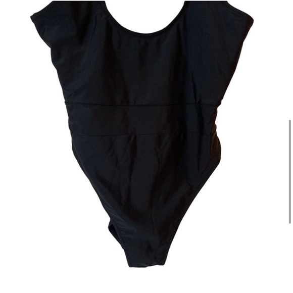 MISSGUIDED NWOT Black High Leg Waistband Swimsuit 8 - Picture 6 of 10